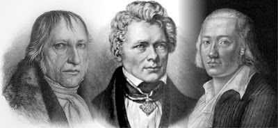 Drei Freunde: Hegel, Schelling und Hölderlin